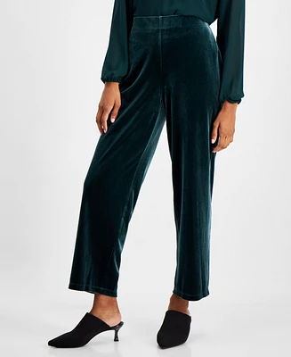 Ak Anne Klein Petite Wide-Leg Pull-On Pants