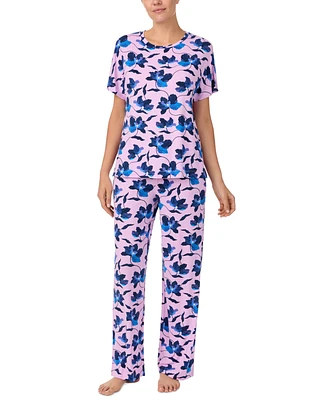 Sanctuary Women's 2-Pc. Short-Sleeve Floral Pajamas Set