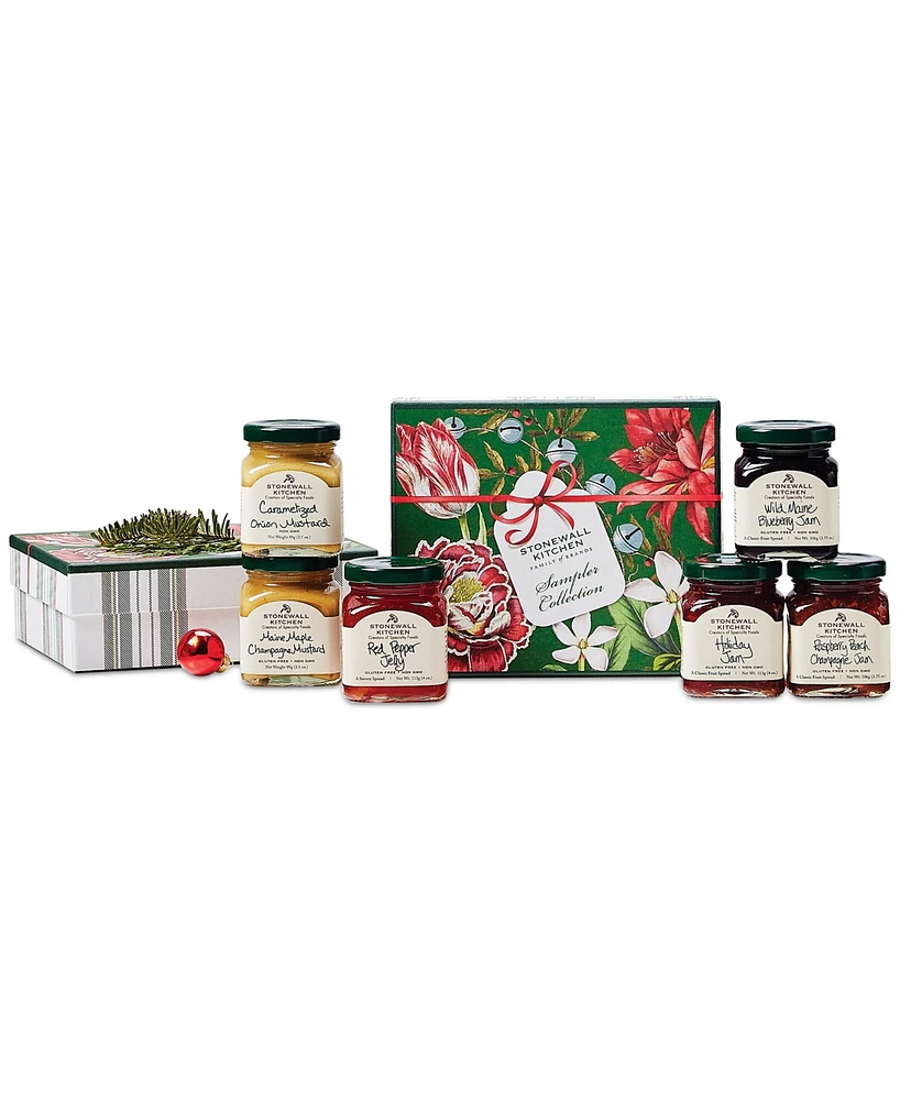 Stonewall Kitchen Holiday Sampler Collection Gift Box, 6 Piece Set