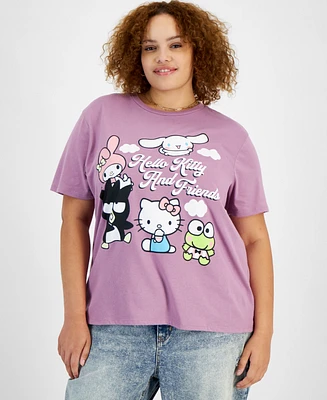 Love Tribe Trendy Plus Hello Kitty Short-Sleeve T-Shirt