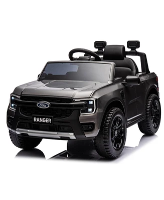 Streamdale Furniture Kids Ride-On Electric Licensed Ford Ranger with Music, Suspension, Remote Control