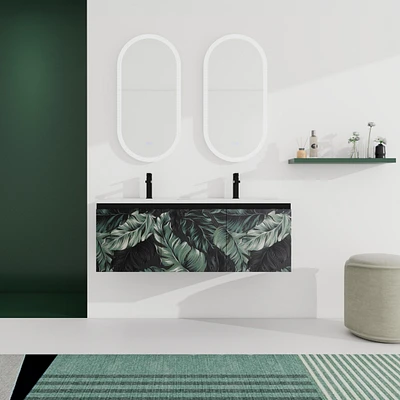 48'' Floating Wall-Mounted Bathroom Vanity & Soft-Close Cabinet Door, Kd-Package
