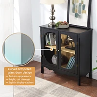 Streamdale Furniture Modern Black Multipurpose Storage Cabinet Display & Organize in Style