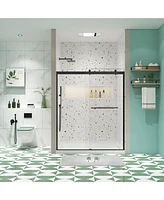 Streamdale Furniture Bypass Shower Door, Reversible Opening, 56"-60" x 74