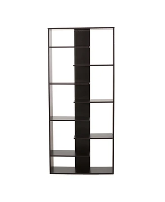 Streamdale Furniture Modern 7-Tier Staggered Etagere Bookcase with Open Shelves