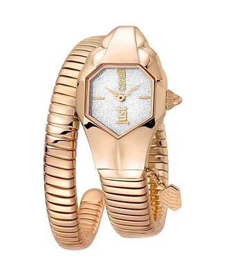 Just Cavalli Women's Septagon Silver Dial Watch - JC1L001M0155