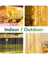 304 Count Led Curtain String Lights Room Decor Fairy