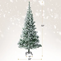 Twinkle Star 6 Ft Snow Flocked Christmas Tree