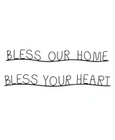 Slickblue Bless Our Home and Heart Sentiment Decor (Set of 4)