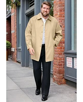 KingSize Men's Big & Tall Water-Resistant Trench Coat