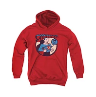 Dc Comics Boys Youth Superman 64 Pull Over Hoodie / Hooded Sweatshirt