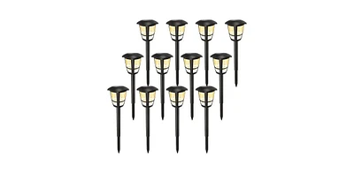 Maggift Solar Pathway Lights: Outdoor, Waterproof - 12 Pack