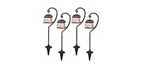 Maggift 4 Pack Hanging Solar Coach Lights