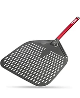 The Kitchen Chef Tkc 14" Aluminium Pizza Peel - Durable, Perforated Design for Easy Dough Transfer, Heat-Resistant Handle - Indoor/Outdoor