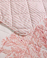 Tommy Bahama Home Coral Garden Reversible Piece Quilt Set