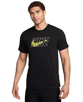 Nike Men's Dri-fit Fitness Short Sleeve Logo Graphic T-Shirt