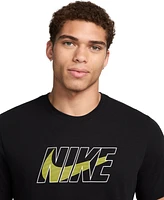 Nike Men's Dri-fit Fitness Short Sleeve Logo Graphic T-Shirt