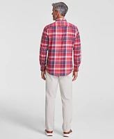 Club Room Men's Plaid Cotton Shirt, Created for Macy's