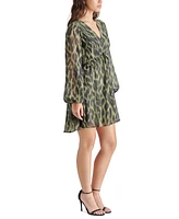 Steve Madden Women's Rami Leopard-Print Mini Dress