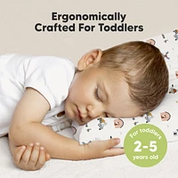 KeaBabies Toddler Jumbo Pillow with Pillowcase, 14X20 Soft Pillows for Sleeping Travel
