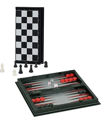 We Games Magnetic 3-in-1 Combination Game Travel Set