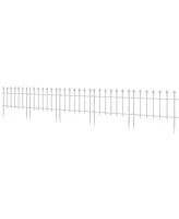 Outsunny 9.2' Garden Fence Border Edging, Pack of 5,