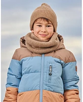 Deux par Kids Unisex Mid-Season Knit Hat Taupe - Toddler|Child