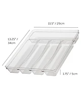 Oggi 5-Compartment 13" x 9.25" x 1.75", Silverware Organizer