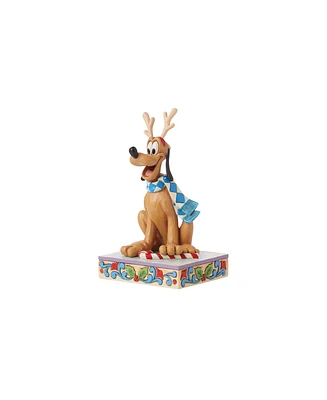 Jim Shore Disney Traditions Pluto Antlers Figurine