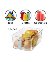 Oggi Set of 2, 11.75" x 6.75" x 4.25" Storage Bins with Handles