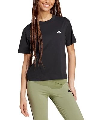 adidas Women's Essentials Cotton Small Logo T-shirt