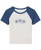 Roxy Big Girls Daisies Graphic Raglan-Sleeve T-Shirt