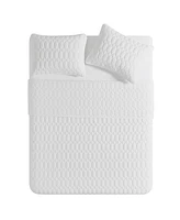 Vcny Home Diamond 3-Piece Quilt Set, Full/Queen