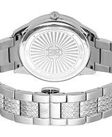 Roberto Cavalli Women's Quartz Silver-tone Stainless Steel Watch 40mm