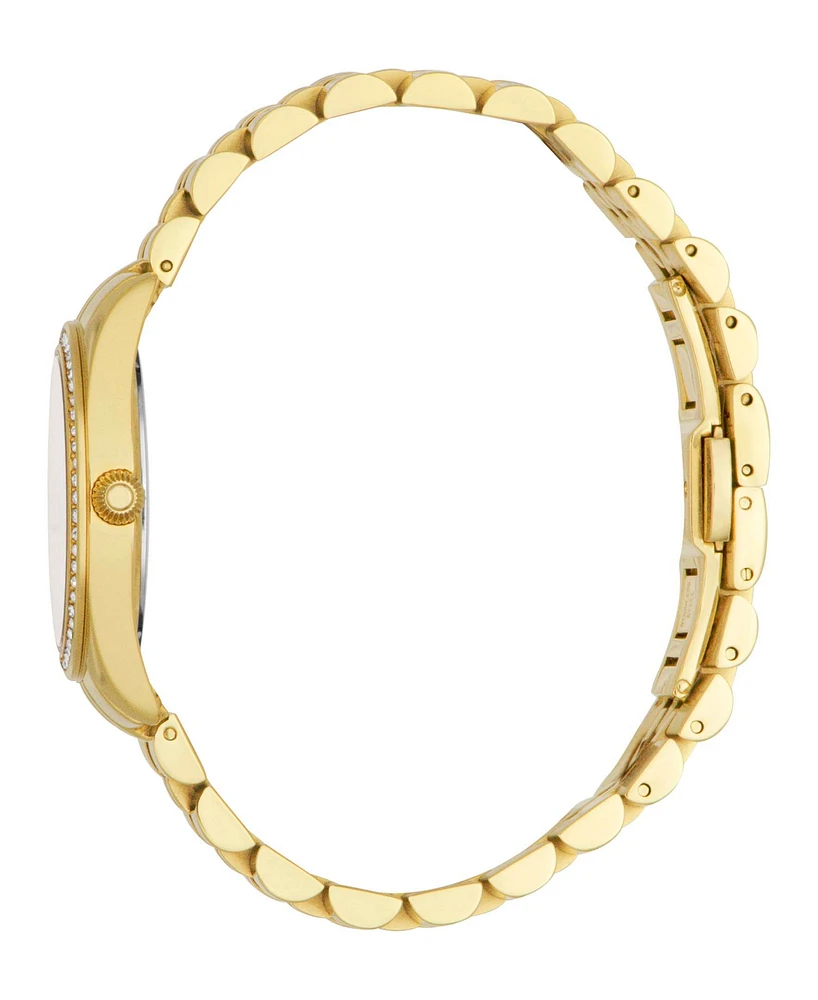 Roberto Cavalli Women's Quartz Gold-tone Stainless Steel Watch 31mm