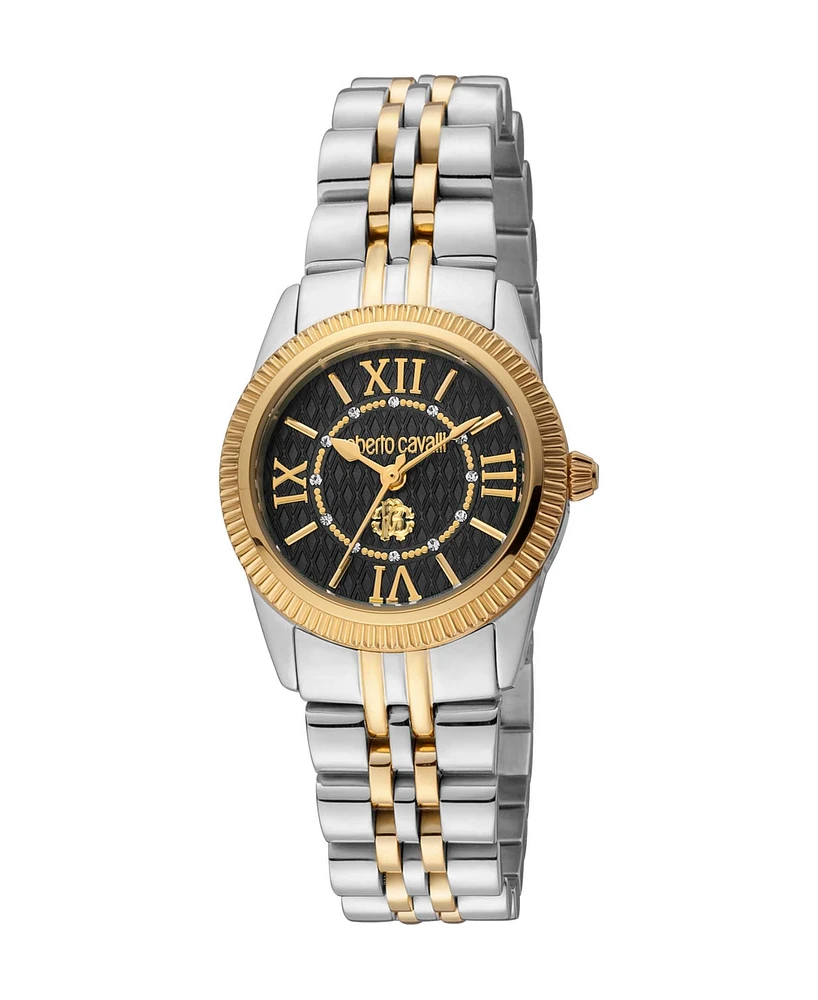 Roberto Cavalli Women's Quartz Two-tone Stainless Steel Watch 28mm