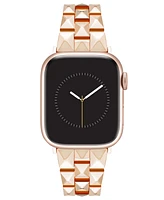 Nine West Women's Rose Gold-Tone Alloy Bracelet Designed for 38/40/41mm Apple Watch - Rose Gold