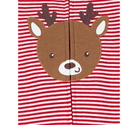 Carter's Baby Reindeer Cotton Sleep & Play Footed One-Piece Pajamas