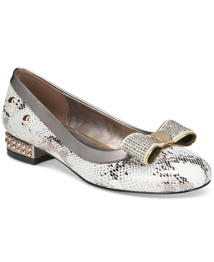 Things Ii Come Women's London Luxurious Embellished Ballet Flats - Off