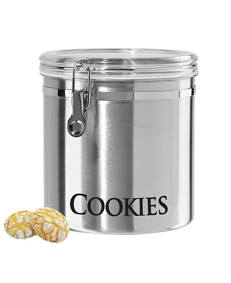 Oggi 150oz Jumbo Stainless Steel "Cookies" Clamp Canister