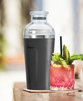 Oggi Groove 17oz. Double Wall Vacuum Insulated Stainless Steel Cocktail Shaker