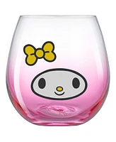 JoyJolt Hello Kitty and Friends Hello Sippy Stemless Drinking Glasses, Set of 4