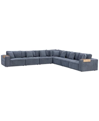 Nycolle -Pc. Modular Fabric L-Shape Sectional