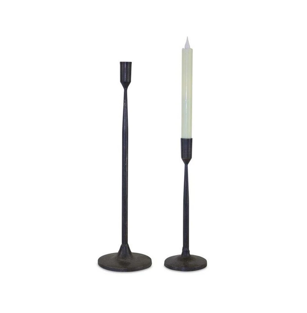 Slickblue Metal Taper Candle Holder (Set of 2)