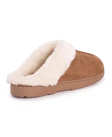 Muk Luks Women's Faux Suede Clog, Caramel, Small