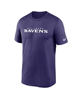 Nike Men's Purple Baltimore Ravens Legend Wordmark Performance T-Shirt