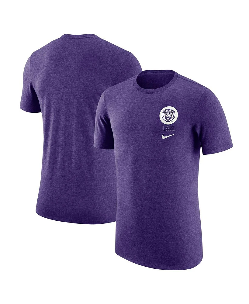 Nike Men's Purple Lsu Tigers Retro Tri-Blend T-Shirt