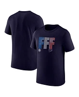 Nike Men's Navy France National Team Lights T-Shirt