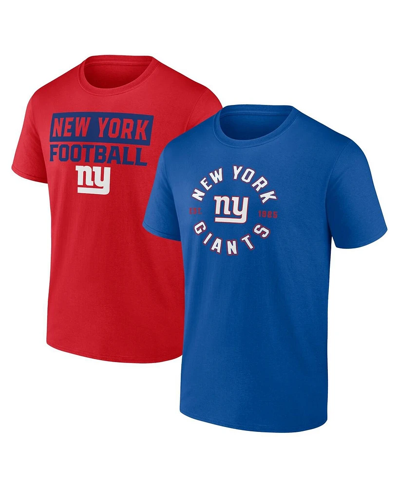 Fanatics Men's New York Giants Serve T-Shirt Combo Pack