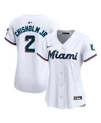 Nike Women's Jazz Chisholm Jr. White Miami Marlins Home Limited Player Jersey